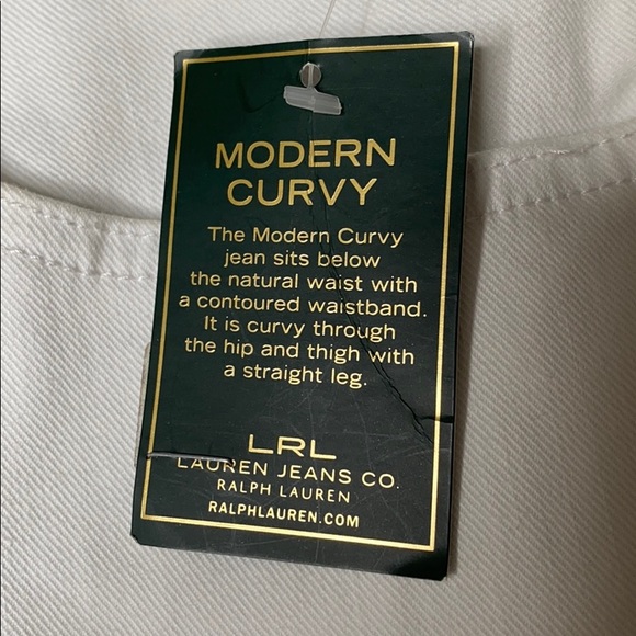 LAUREN JEANS  by Ralph Lauren WHITE 14w - Picture 4 of 8